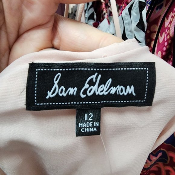 Sam Edelman Blush Pink Pleated Dress Size 12 - Picture 10 of 11